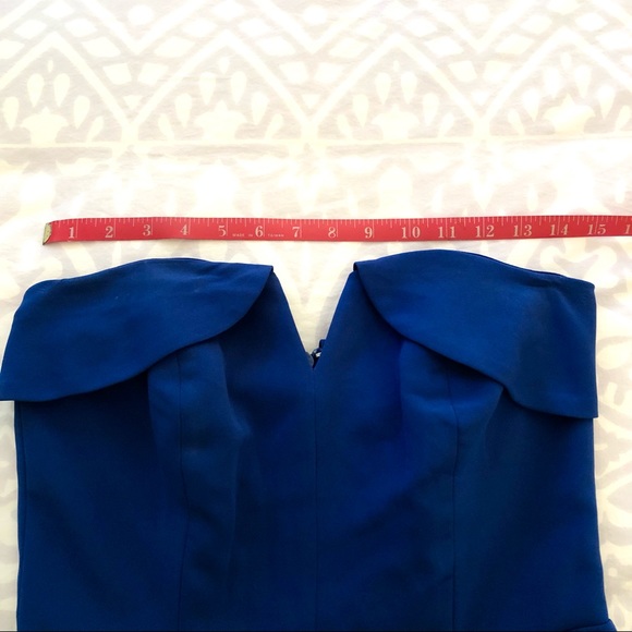 Anthropologie Adelyn Rae Strapless Blue Jumpsuit - MUST GO - Picture 8 of 10